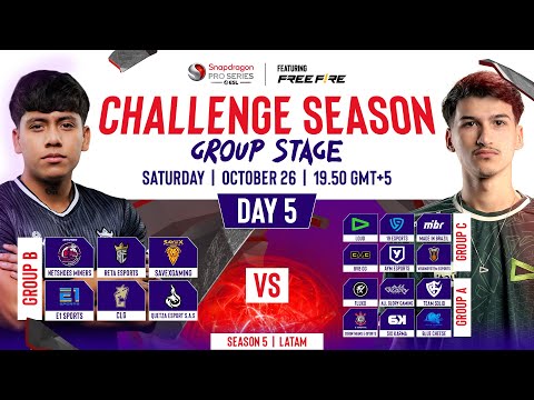 Free Fire Challenge Season Day 5 | Season 5 | LATAM