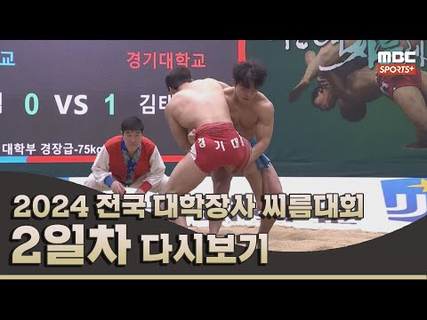 2024 전국 대학장사 씨름대회 2일차 | 2024.12.28 방송 Korea ssireum