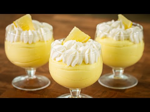 🍋Creamy lemon mousse in 5 minutes! No eggs, no gelatin! Everyone is looking for this recipe!