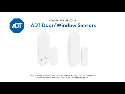 How to set up your ADT Door/Window Sensors