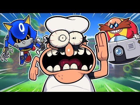 Can I Beat a SONIC Game as Peppino Spaghetti?