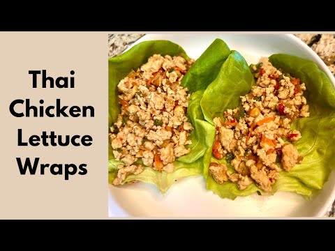 Thai Chicken Lettuce Wraps I Healthy Meal! #healthyrecipes #easyrecipe #dinnerideas