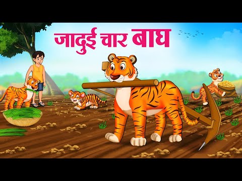 जादुई चार बाघ | Hindi Kahaniya | Moral Stories | Bedtime Stories | Story In Hindi