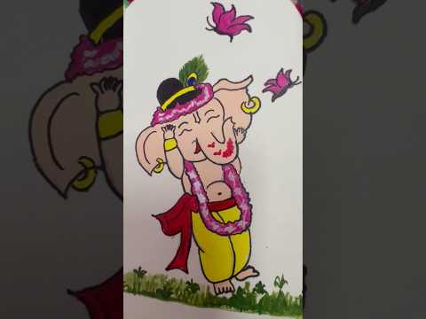 Ganesh Painting #ganeshchaturthi #ganeshutsav #ganeshpainting #ganesh #vignaharta