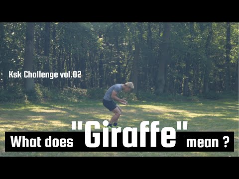 What does "Giraffe" mean? I tried Shiritori in English.