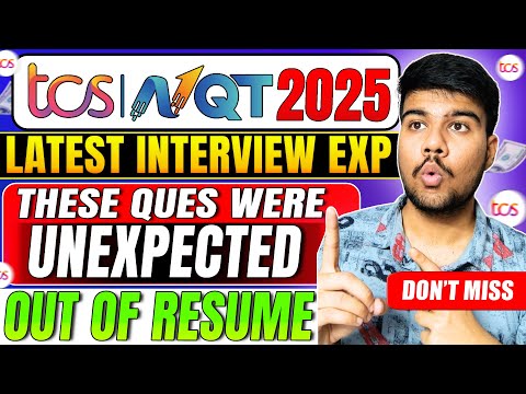 🚨Unexpected TCS NQT 2025 Interview Questions! Be Ready for Anything😱