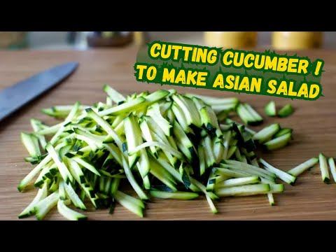 What's the BEST Way to Cut Cucumber for Salad Making?