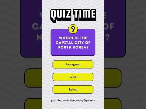 Wich is the capital city of North Korea ? #shorts #countries #geography  #city #viral #explore