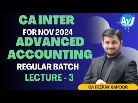 Adv Accounting Lecture 03 Regular Batch (14 Feb)