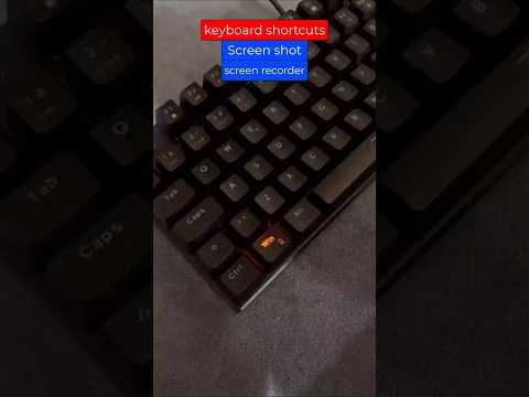 screen recorder - screen shot keyboard shortcuts tricks #computer #windows #keyboard #tricks