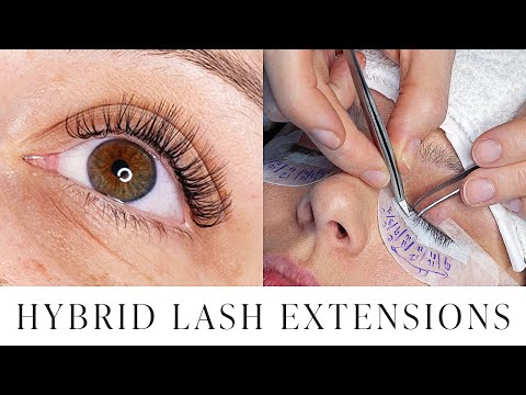 Pro Hybrid Eyelash Extensions Tutorial + Layering Tips