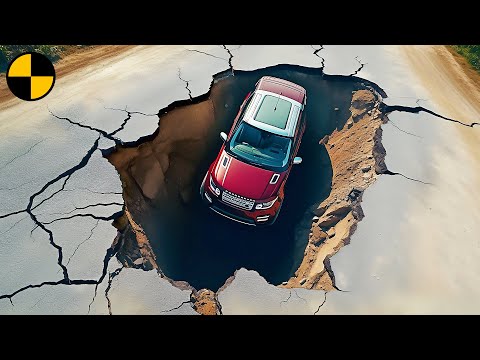 Cars vs Trap Sinkholes 😱 BeamNG.Drive pothole crashes