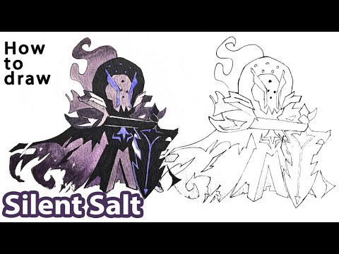 How to draw Silent Salt Cookie | Cookie Run Kingdom