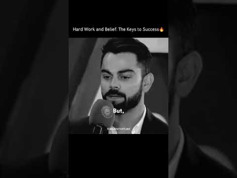 Virat Kohli - Hard Work and Belief, The Keys to Success #thementortube #shorts #viratkohli