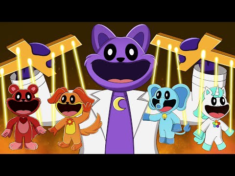 100 SITUATIONS with CATNAP | Smiling Critters with Poppy Playtime | 💜 BEST FUNNY moments (Cartoon)