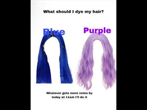 Blue or purple hair?