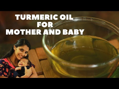 Turmeric Oil for Mother and Baby | Authentic Kerala Beauty Tips | ⚠ Do not apply on Hair