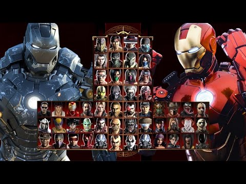 Mortal Kombat 9 - WAR MACHINE & IRON MAN - Expert Tag Ladder - Gameplay @(1080p) - 60ᶠᵖˢ ✔