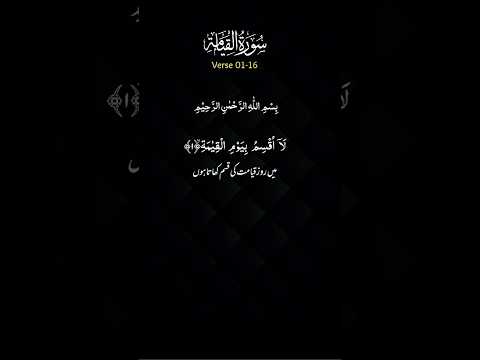 surah e qayama-- ayat no 1-16 #surahqayamah #islamic_video  #whatsapp_status #viral #trending