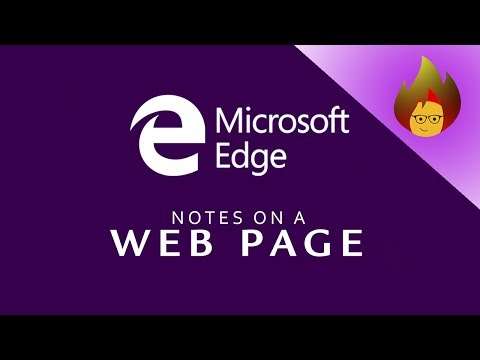 NOTES on a Web Page | MICROSOFT EDGE