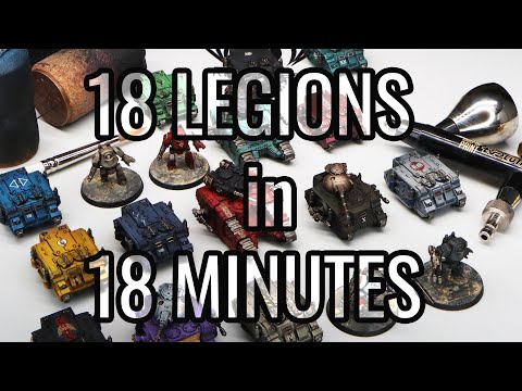 18 LEGIONS IN 18 MINUTES! | Legions Imperialis | Army Painting | Horus Heresy