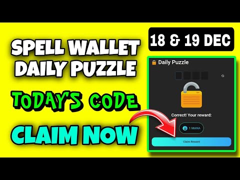 Spell Wallet Daily Puzzle Today 18 December | Spell Wallet Today Puzzle | Spell Wallet Secret Code