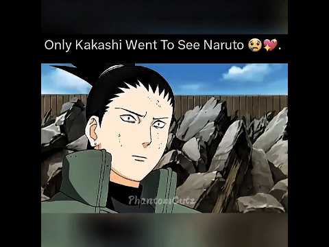 Only Kakashi went to see Naruto 😢|Anime edit|Shippuden|Naruto|shorts #anime |Kakashi