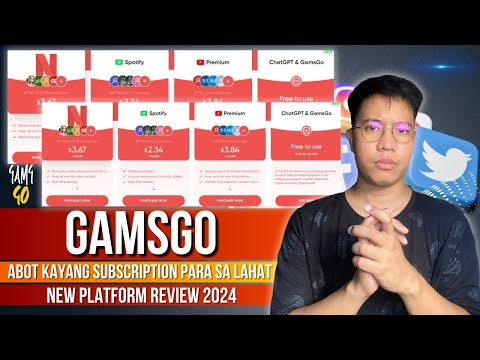 GamsGo - Abot Kayang Subscription Price For Your Favorite Media Channels | Full Review