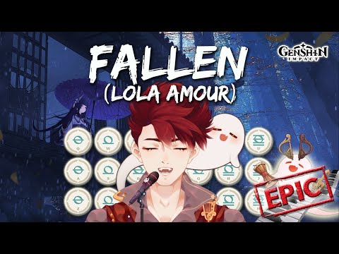 [VTuber Anniversary Special] Lola Amour - "Fallen" | EPIC Genshin Impact Lyre & Vocal Cover 🔥