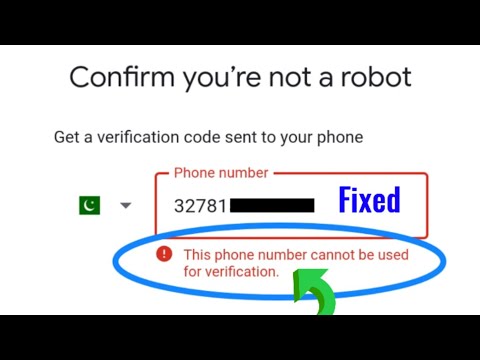 Gmail account verification problem fixed 2024 | this phone number cannot be used for verification