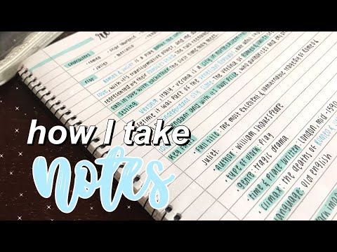 how I take notes (efficient and neat)