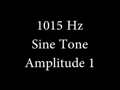 1015 Hz Sine Tone Amplitude 1