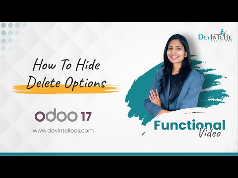 How To Hide Option For Delete in odoo | Remove delete access