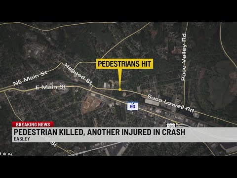 Pedestrian hit, killed in crash in Easley