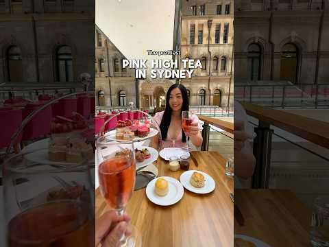 PINK HIGH TEA IN SYDNEY 💖🥂🫖 | 📍The Fullerton Hotel #hightea #sydney #sydneyfood #afternoontea