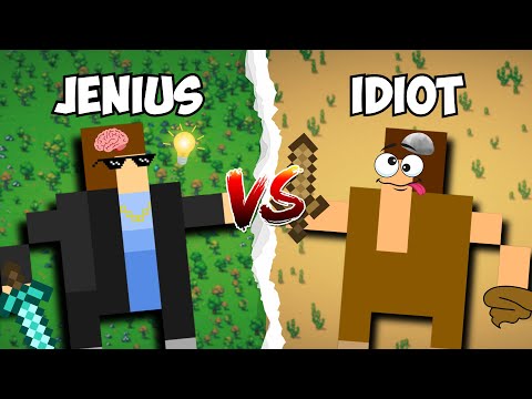 1 JENIUS KAYA VS 100 IDIOT MISKIN - WorldBox Indonesia