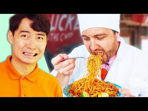 【Uncle Roger】美國小侄子挑戰只用一元店食材做泰式炒河粉？！羅傑叔叔看了直呼不妙！｜mrnigelng官方中文頻道