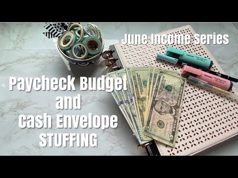 BUDGET WITH ME - STUFFING CASH ENVELOPES JUNE 5 Reg PAYCHECK to PAYCHECK | Variable Expenses