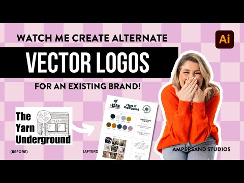 Watch me create alternate Logo Solutions for an Existing Brand