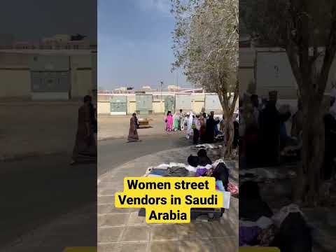 Women street vendors , Saudi Arabia .