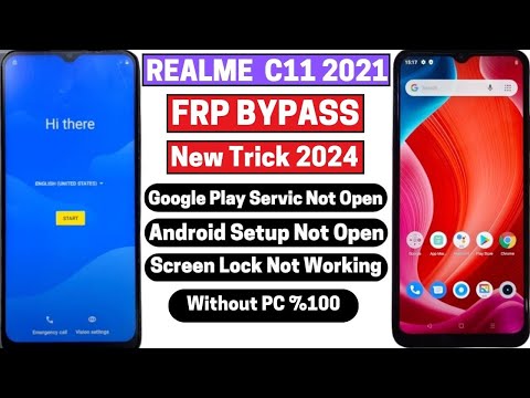 Realme C11 2021 FRP Bypass Latest Security 2024 | RMX3231 Google Account Bypass (Without PC) - 100%