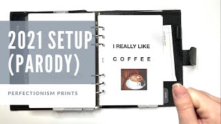 Planner Parody: 2021 Planner Setup // PerfectionismPrints