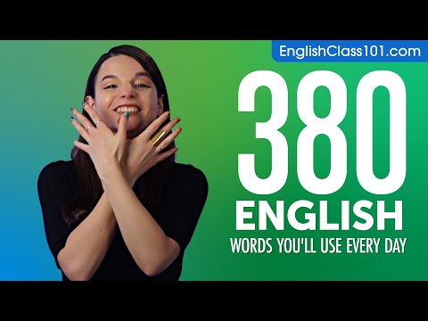 380 English Words You'll Use Every Day - Basic Vocabulary #78