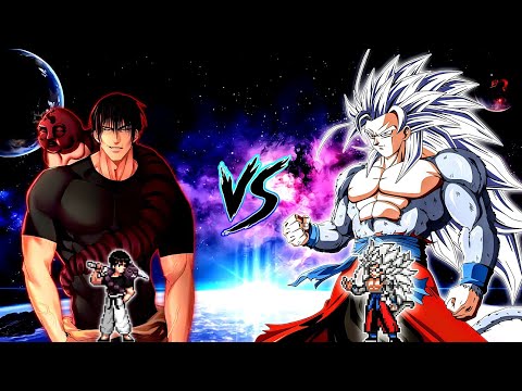 Toji Fushiguro V4 (Inseph) (New) VS Xeno Goku V3 (all form) in Jump Force Mugen