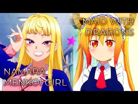 Namara Menkoi Gal x Maid with Dragons | Mashup of Hokkaido Gals Are Super Adorable!, Kobayashi Maid