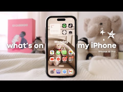 what’s on my iPhone 15 pro ⭐️ widgets + fav apps, case unboxing (2024)