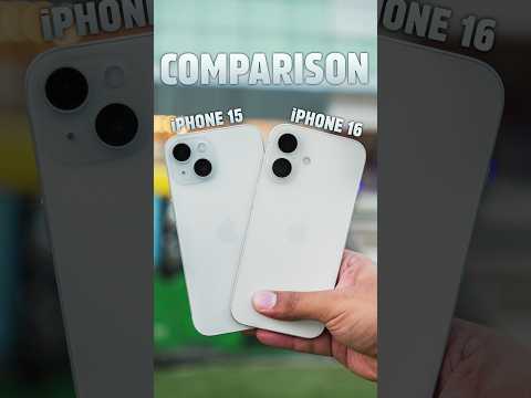 iPhone 16 vs iPhone 15 Camera Comparison 🔥 #shorts #iphone16 #iphone15 #comparison