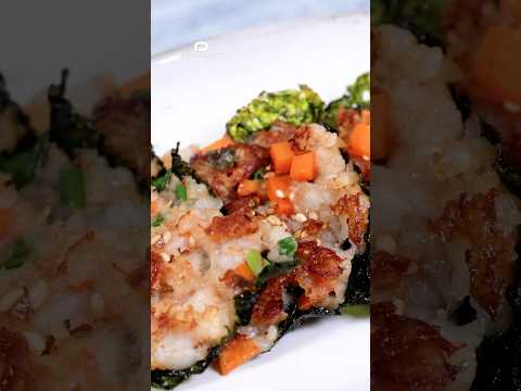 紫菜蝦餅 Seaweed Shrimp Patties #shorts  #316ti #healthycooking #cooking