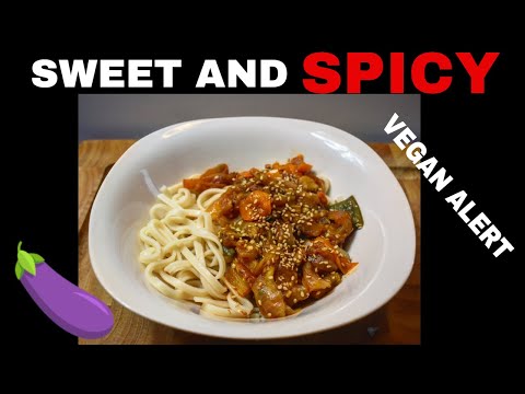 Sweet and Spicy Eggplant| Instant Pot Vegan Recipes | Easy Dinner Recipes