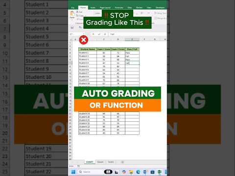 Make a Grading Sheet in Excel FAST with These 5 Simple Steps #shorts #exceltips #exceltricks